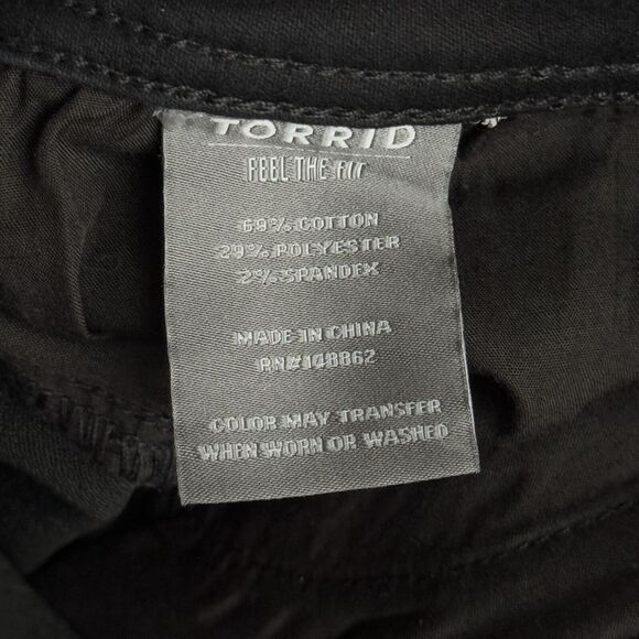 Torrid Jeans Women 26 Short Black Luxe Skinny Casual Neutral Minimal Grunge Punk - Picture 7 of 11